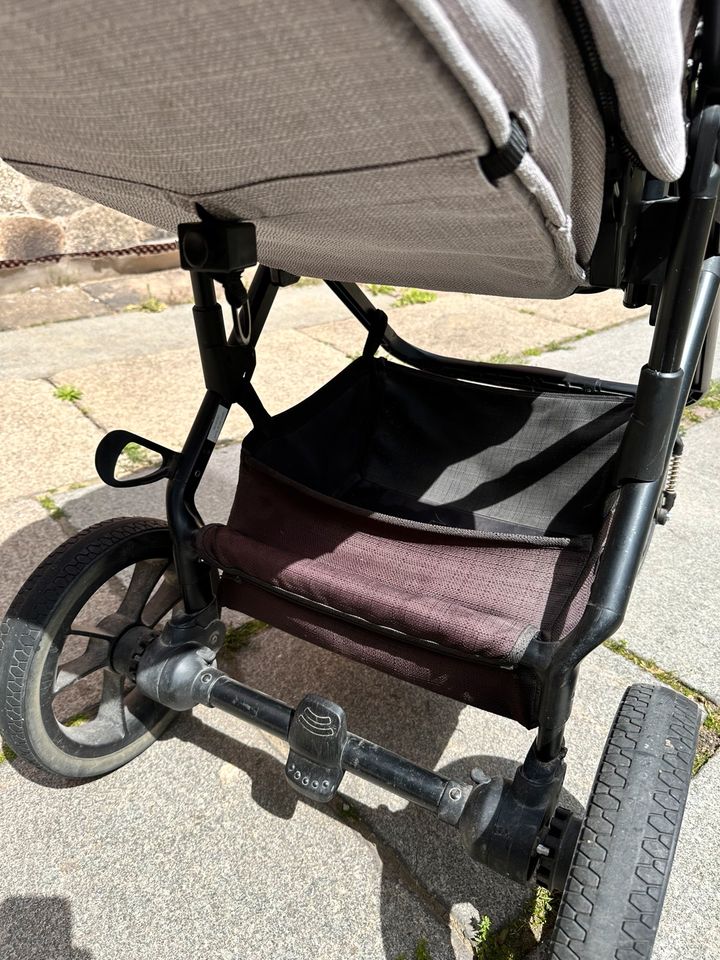 Kombi Kinderwagen Moon Lusso Grau in Kirchberg