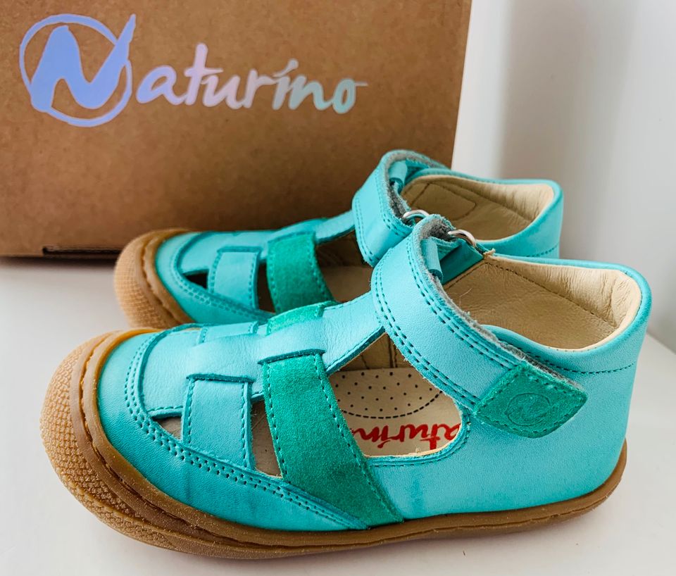 Naturino Baby Leder Halbsandalen Gr24 Gr25 Gr26 in Eggenstein-Leopoldshafen