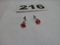 Ohrstecker 925 mit herzstein rot   1,38g     #216 Nordrhein-Westfalen - Hamm Vorschau