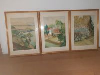 Bilder handgemalt 1951 DDR 31x22 cm Franz Hermann Hessen - Langenselbold Vorschau