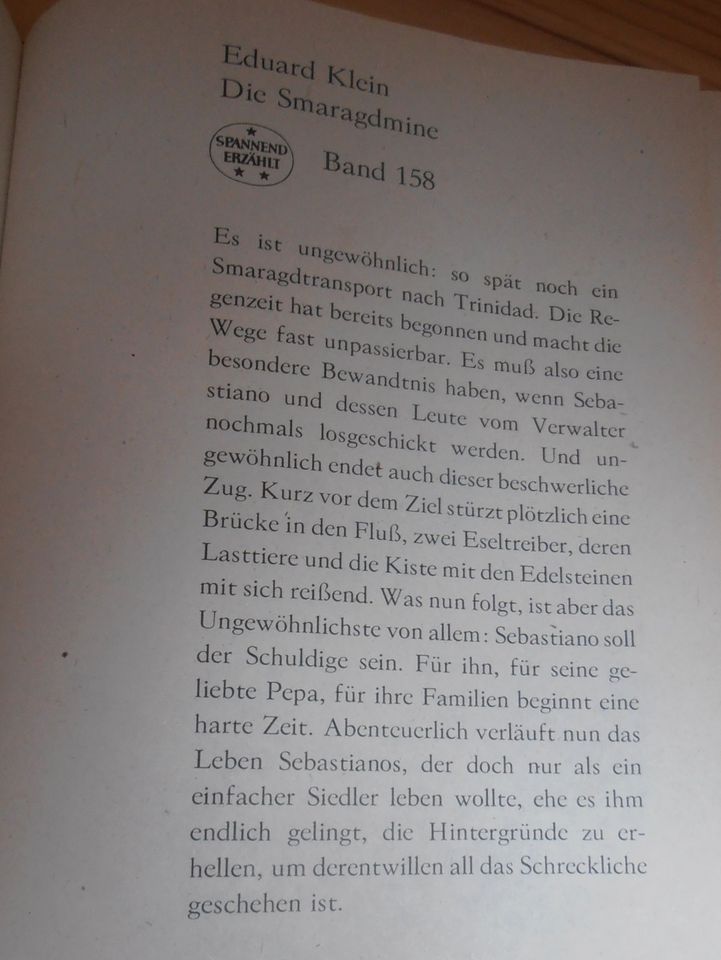 DDR Buch Verlag Neues Leben Berlin "Die Smaragdmine" Eduard Klein in Greifswald