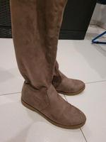 Overknee Stiefel Marco Tozzi beige/braun Hessen - Rüsselsheim Vorschau