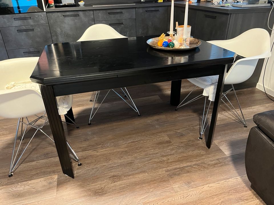 Tisch Holz /Schwarz in Teublitz