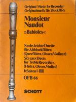 Monsieur Naudot, <<Babioles>> (Musiknoten) Nordrhein-Westfalen - Hellenthal Vorschau