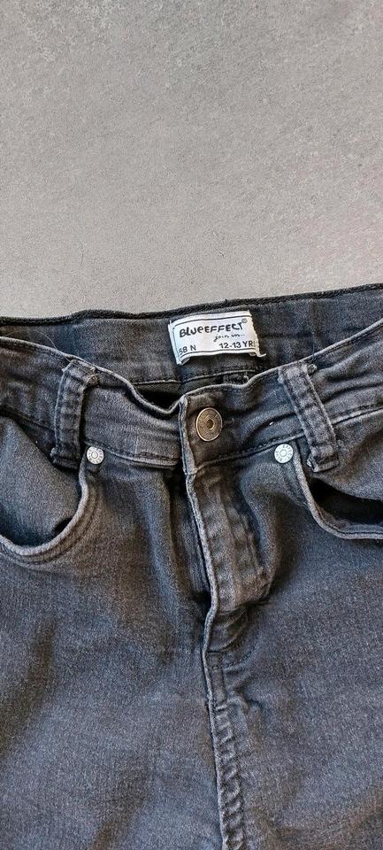 Blue Effect schwarze Jeans mit Bootcut Größe 158 in Kreimbach-Kaulbach