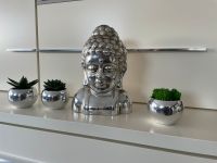 Buddha Kopf mit 3 Kunstpflanzen im Topf Baden-Württemberg - Brühl Vorschau