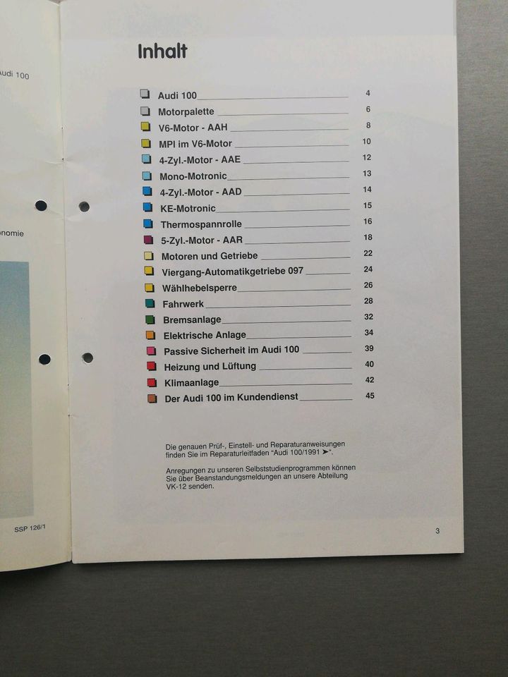Audi 100 ' 91. Baujahr Selbststudienprogramm in Adelschlag
