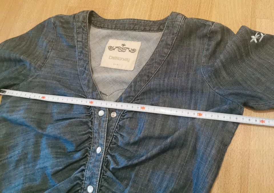 Chillnorway Kleid Tunika weich denim jeans gr. S jenshemd bluse in Hamburg