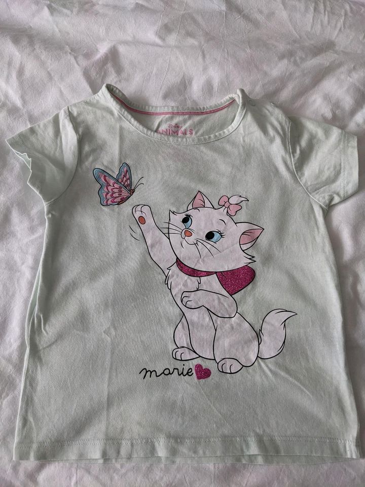 Mädchen T-Shirt Top Disney Katze Mint 86/92 in Düsseldorf