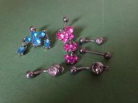 6 ältere Piercings mit Stein vintage Piercing Modeschmuck Schmuck Schleswig-Holstein - Klein Rönnau Vorschau