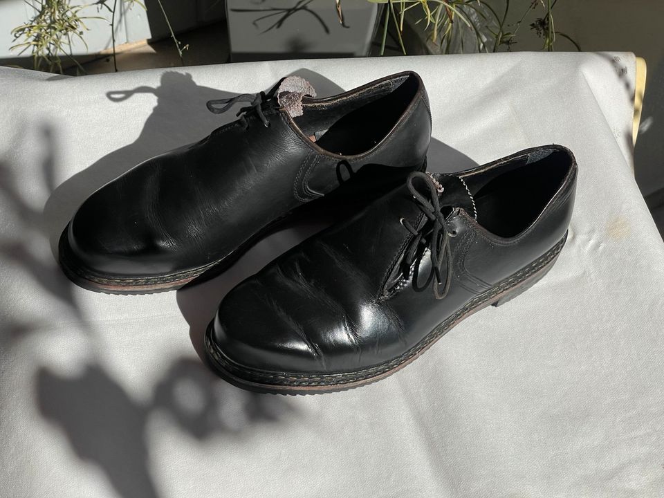 Original Zwiegenähte Leder Haferlschuhe Trachtenschuhe, Gr 41,5 in München