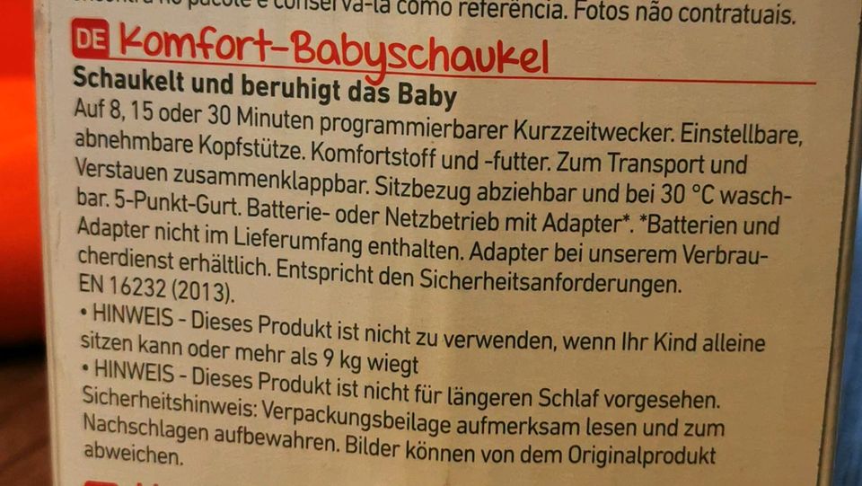 Babyschaukel in Großbettlingen