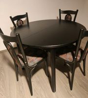 Tisch, Esstisch schwarz rund ausziehbar verlängerbar Nordrhein-Westfalen - Mönchengladbach Vorschau