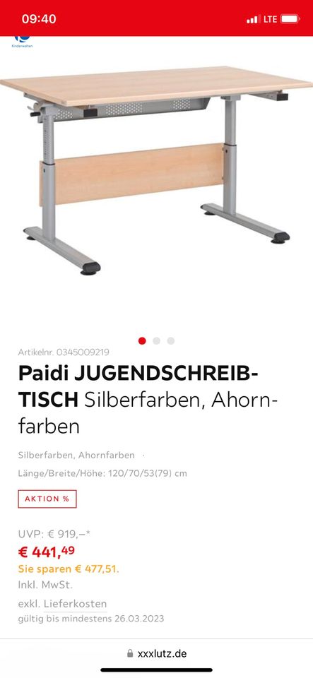 Schreibtisch /  Kinderzimmer komplett Paket in Schwarzenbek