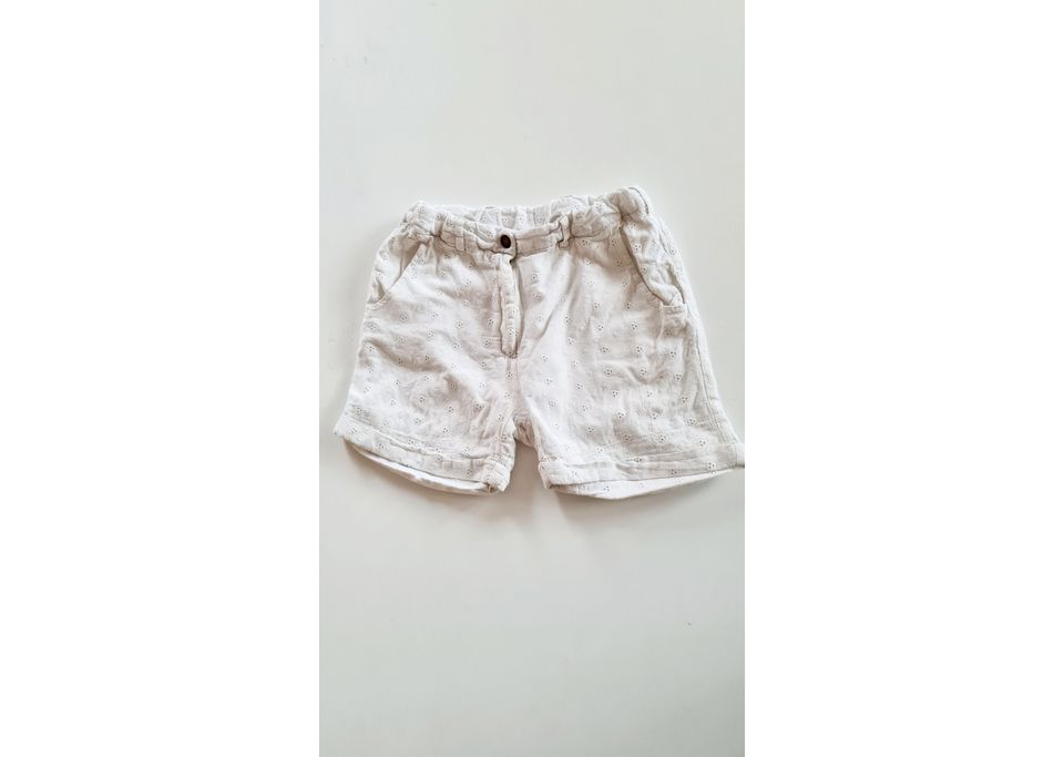 Ebbe Kids - Kurze Hose - 146 - Lochspitze - Weiß Bermuda - Shorts in Singen