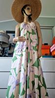 ‼️ Leinenkleid XS Trägerkleid Rückenfrei lang Blumen München - Altstadt-Lehel Vorschau