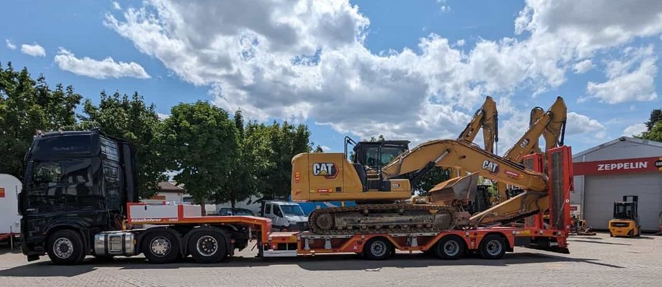 Transport von Baumaschinen bis 3,57 / Stapler bis 3,20 Meter Höhe in Ludwigshafen