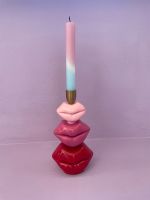 Kerzenständer Lippen Pastell bunt Rachel zoe pink Retro Vintage Hessen - Kassel Vorschau