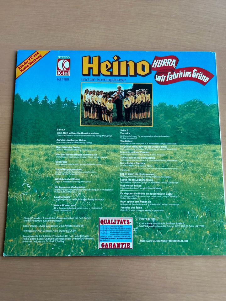 Heino und die Sonntagskinder, vinyl ,LP in Finsterwalde