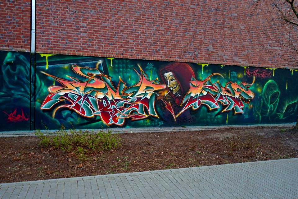 Graffiti Auftragsarbeit in Lüneburg