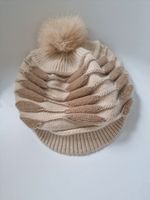 Angora Schirmmütze Damen Einheitsgröße braun beige Barett Cap Niedersachsen - Stuhr Vorschau