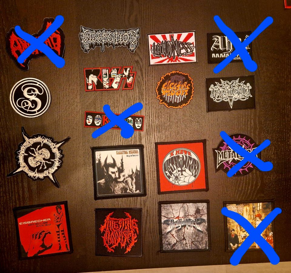 Metal Patches, Heavy.. Death.. Black.. Progressiv.. Rock.. NDH.. in Tarp