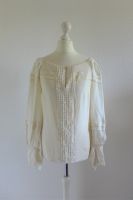 Carolina Herrera Seide Langarm Bluse offwhite creme Gr. 36 S Neuhausen-Nymphenburg - Neuhausen Vorschau