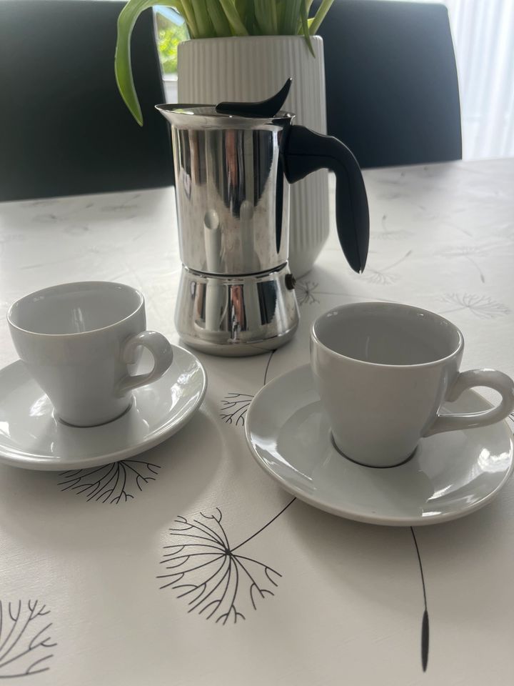 Espresso-Set inklusive Espressokocher in Wildau