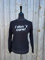 Schwarzer Pulli Gr. S "I don't care!" Bayern - Lengenwang Vorschau