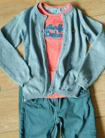 Lief! Set Hose Langarmshirt & Strickjacke petrol blau Gr. 128 Nordrhein-Westfalen - Wetter (Ruhr) Vorschau