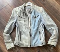 Lederjacke Gipsy by Mauritius 38 Echtleder grau/blau neuwertig Nordrhein-Westfalen - Sassenberg Vorschau