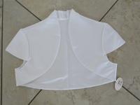 Kurzärmeliges Bolero Brautbolero Bianco Evento Gr. 40/L weiß Bayern - Bogen Niederbay Vorschau