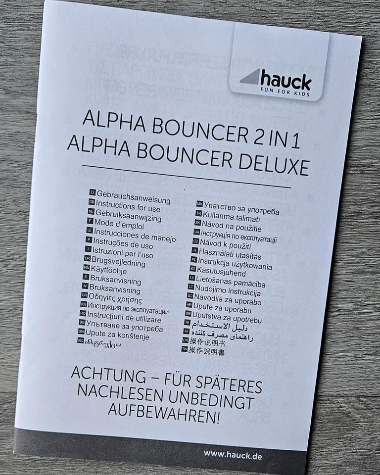 Babywippe Hauck Alpha Bouncer 2 in 1 in Bergheim