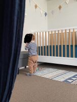 Babybett Kinderbett Gitterbett Bett Pinolino Pan weiß Holz Eiche München - Schwanthalerhöhe Vorschau