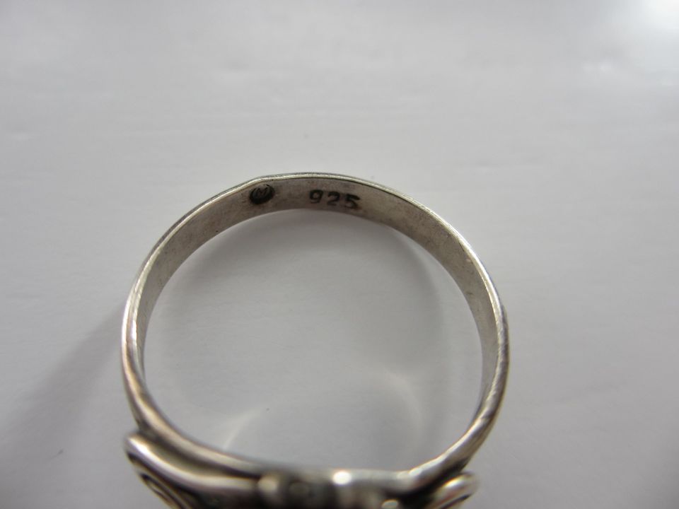 Vintage - Schmuck / Ring mit Stein, 925er Sterlingsilber, silber in Mietingen