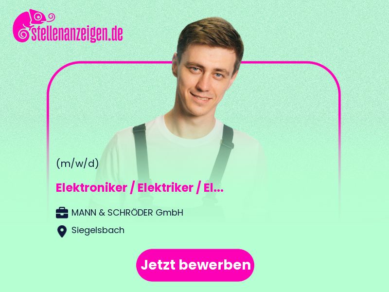 Elektroniker / Elektriker / in Siegelsbach