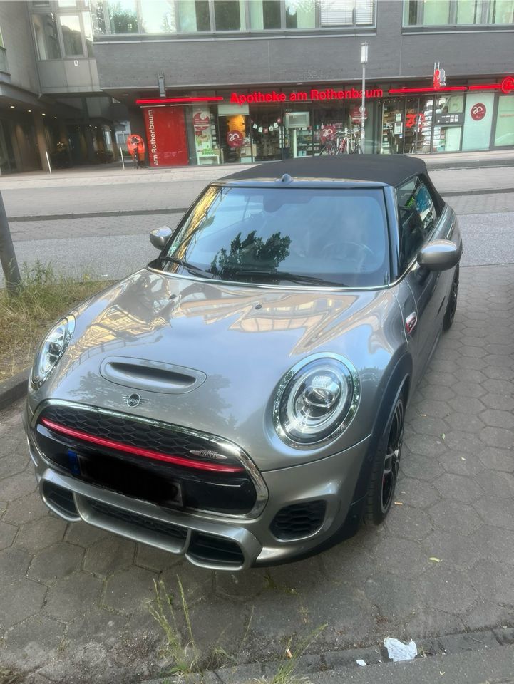 Mini John Cooper works Cabrio silver metallic in Hamburg