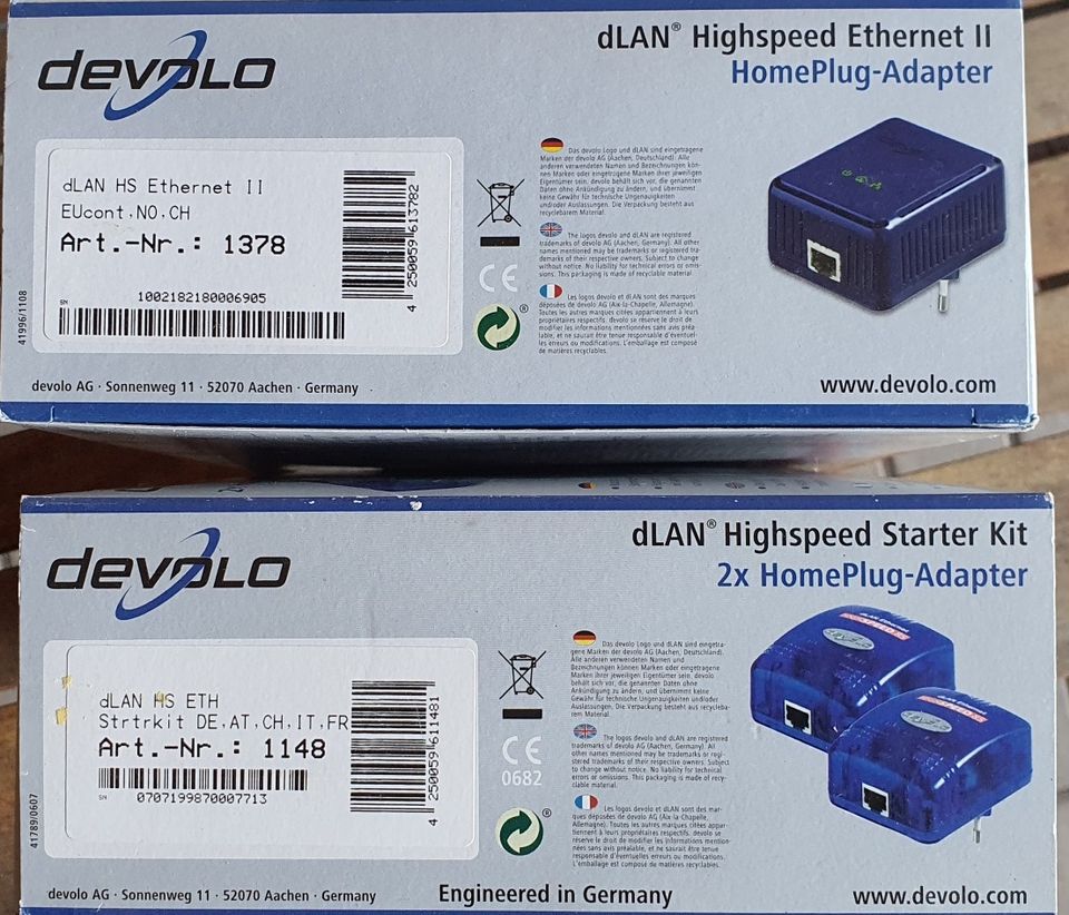 Devolo dLan Ethernet 85 Mbit in Deutsch Evern