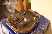 Birkenstock Gizeh cosmic sparkel mocca in Gr. 36 Weichbettung Rheinland-Pfalz - Hackenheim Vorschau