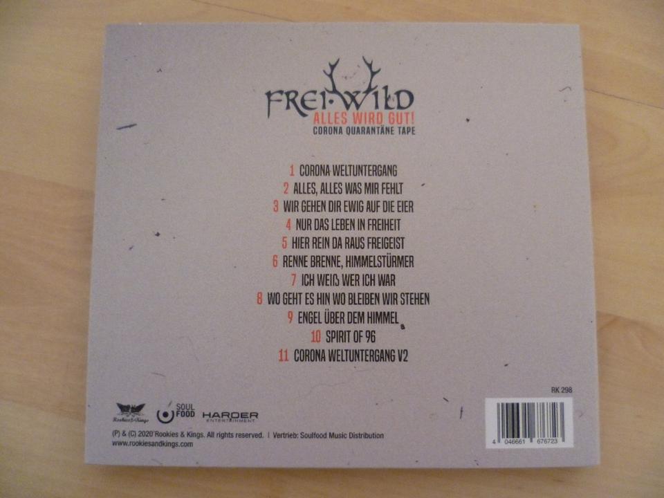 Frei.Wild CD Corona Quarantäne Tape I + II + Bonus CD Attacke in Eppingen