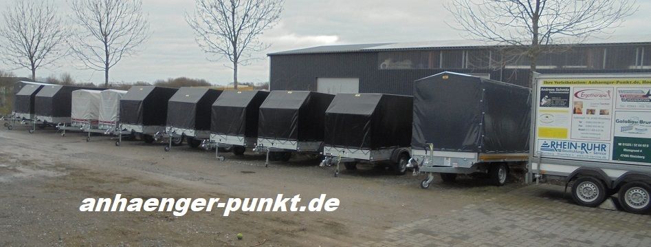 PKW ALU Anhänger 2,51 x 1,26 x 1,60m LKW PLANE + SPITZE TIEFLADER in Kevelaer