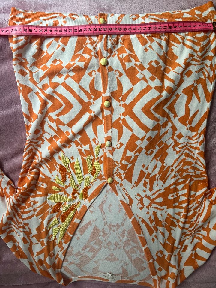 Hemd Herbst Bluse Strickjacke Blazer Orange Gelb Cardigan Jacke in Bremen