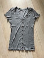 Hollister Tshirt Shirt Oberteil basic XS Grau Nordrhein-Westfalen - Bottrop Vorschau