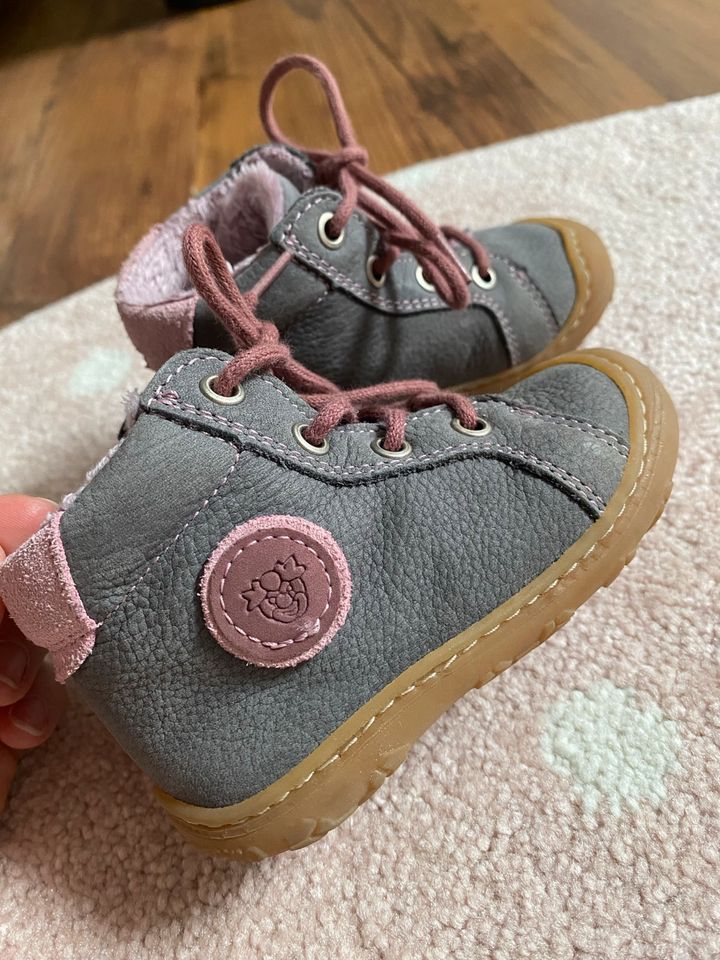 Pepino Ricosta - Lauflernschuhe - Größe 19 - grau/rosa in Panitzsch