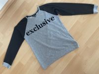 TOP! Sweatshirt BERSHKA Gr.XS S -Pullover grau/schwarz exclusive Hessen - Hauneck Vorschau