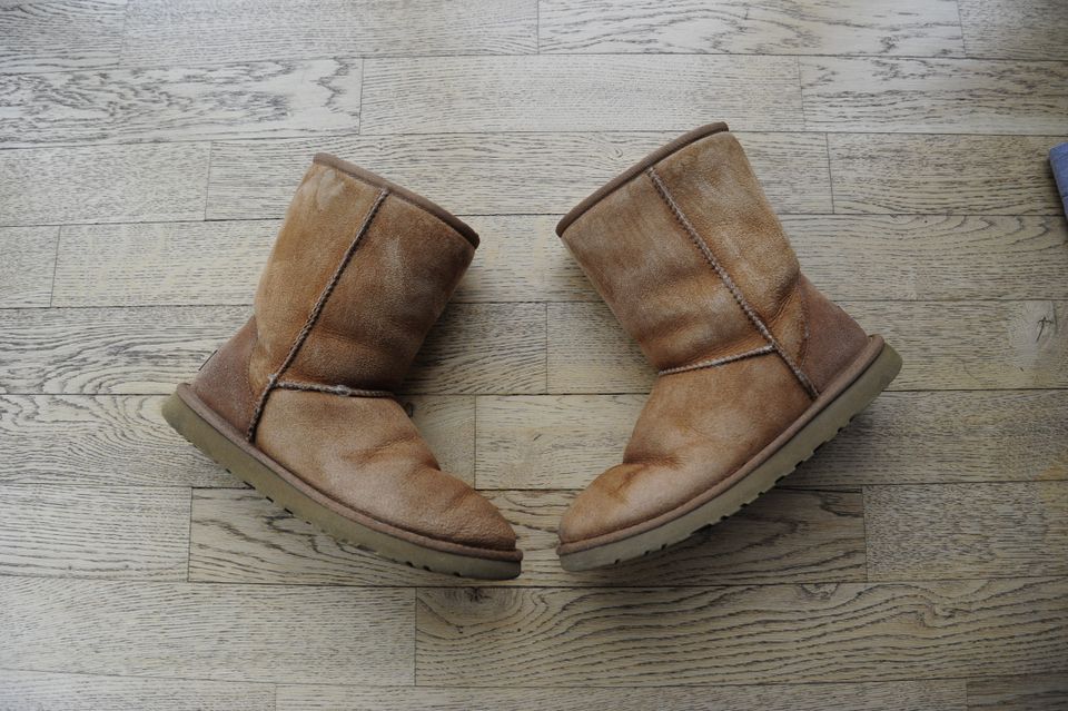 Ugg Stiefel W Classic Short Gr 38 US 7 braun getragen  Originale in Ravensburg