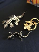 Modeschmuck Brosche Große Salamander u. 2x Kleines Frankfurt am Main - Sachsenhausen Vorschau