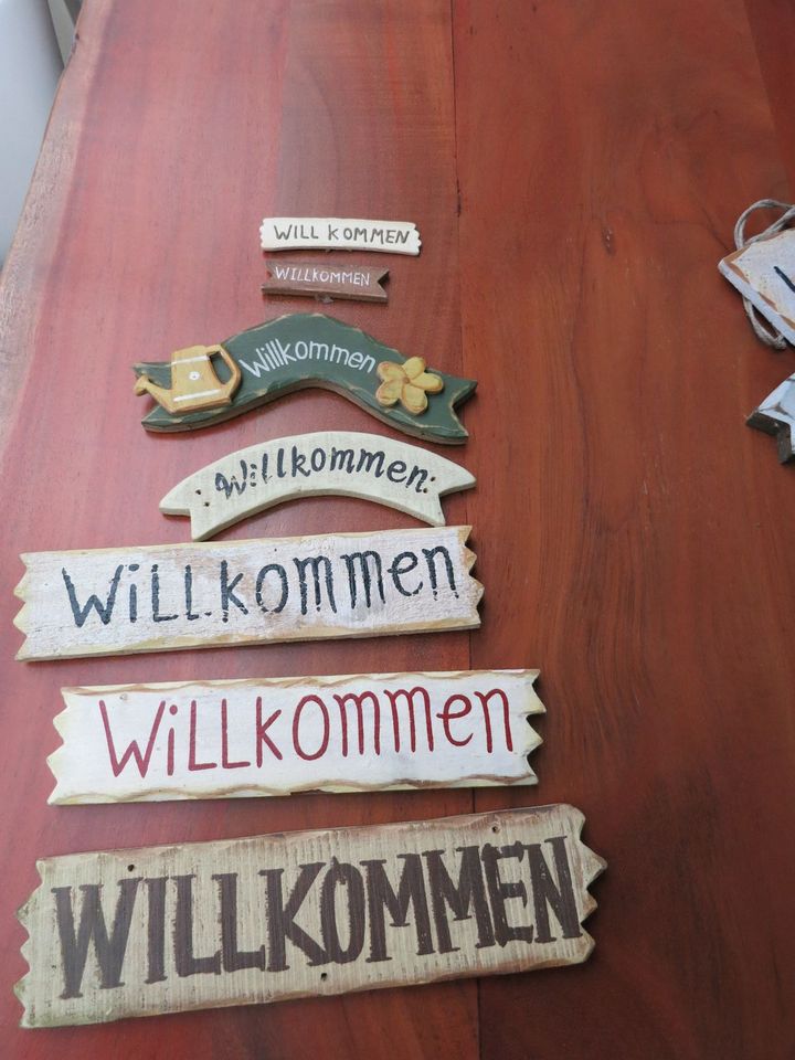 15 verschiedene Türschilder " Willkommen " zusammen nur 12€ in Landshut