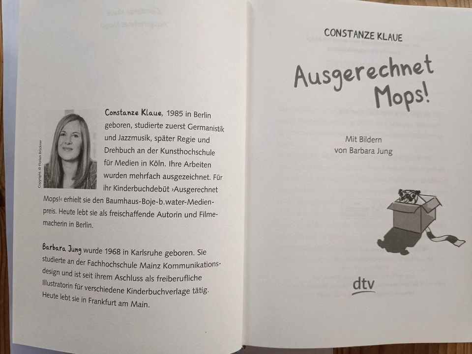 Taschenbuch, Kinderbuch, Ausgerechnet Mops, Neu in Donaueschingen