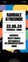 3 Tickets Randale und Freunde 2024, Querbeat-Festival Nordrhein-Westfalen - Leverkusen Vorschau